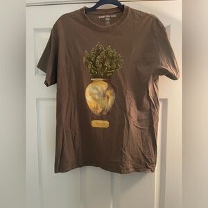 Brown Pothead Plant Graphic T-Shirt